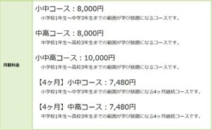 すららの月額料金