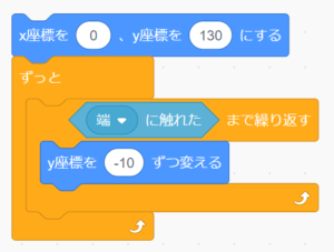 スクラッチ端に触れたら消える