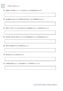 小5社会地理 日本のくらしを支える工業生産 の学習プリント テスト 無料ダウンロード 印刷