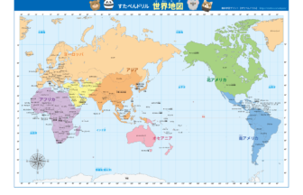 世界地図 わかりやすい かわいい おしゃれ 無料ダウンロード 印刷