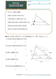 小6算数 拡大図と縮図 学習プリント 練習問題 無料ダウンロード印刷