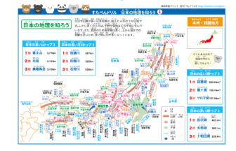 小学生社会「日本の地理」解説ポスタープリント | 無料ダウンロード印刷