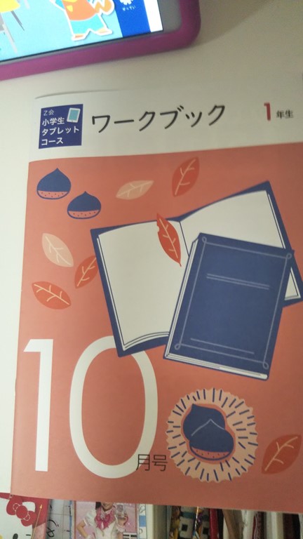 Z会小学生タブレットコースでは紙教材も届く
