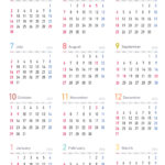 2023年度(令和5年度)4月始まりカレンダー シンプル縦 可愛い版も｜無料ダウンロード印刷