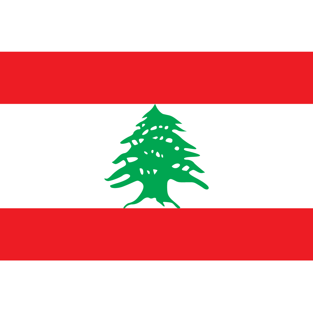 国旗　レバノン