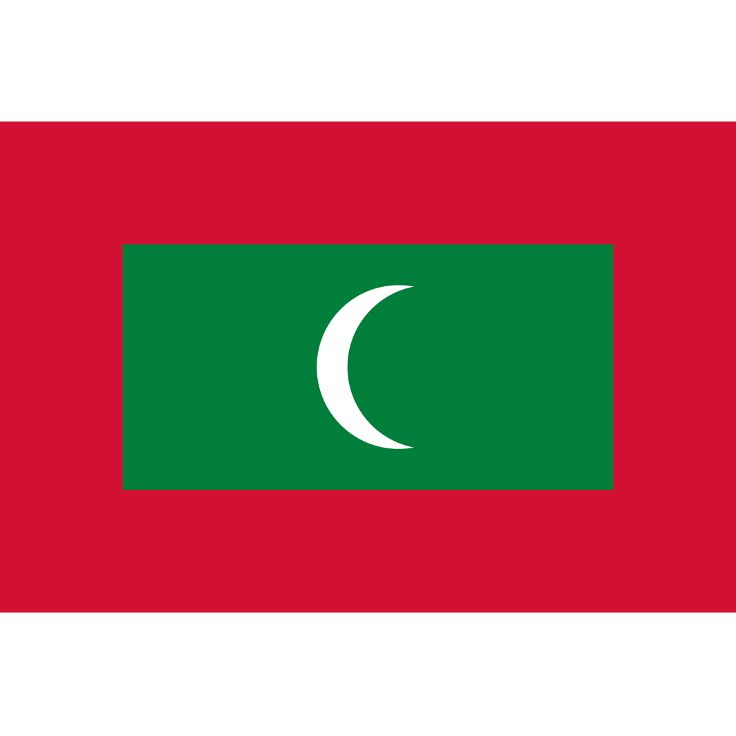 国旗　モルディブ