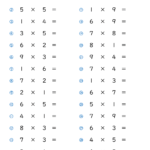 小2算数「九九のかけ算(段混合)」計算プリント・練習問題 | 無料ダウンロード印刷