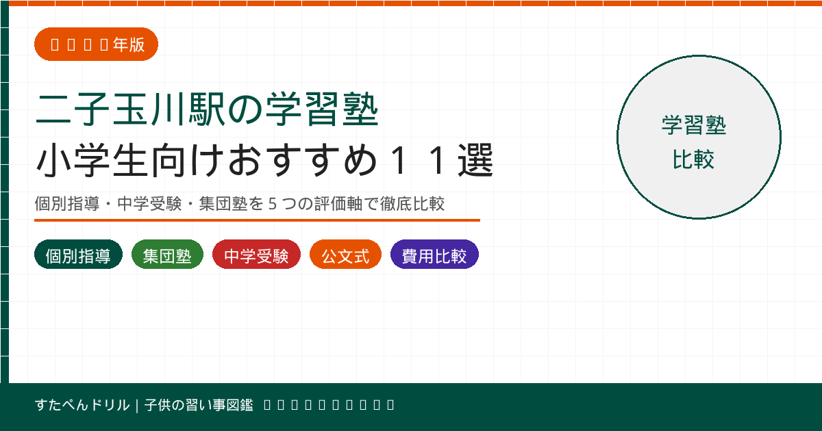二子玉川駅の小学生向け学習塾おすすめ