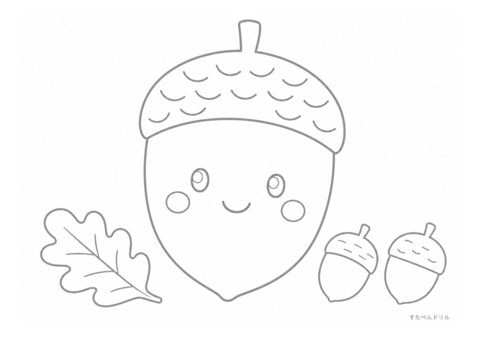 秋のぬりえ