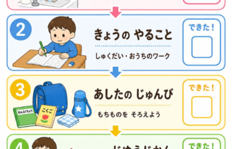 帰宅後のやることボード 幼児向け