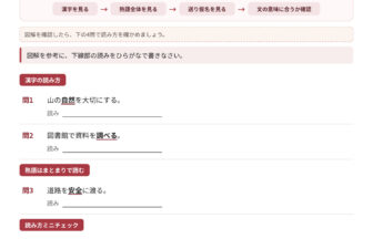 中1漢字「読み取り」無料プリント1 漢字の読み方を確認しよう（図解）