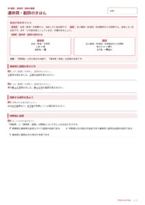 連体詞・副詞のプリント見本
