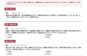 中2国語 助詞プリント1 助詞の4種類を整理しよう