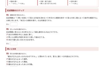中1国語 記述問題の答え方プリント1 図解と基礎問題