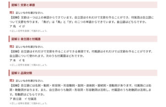 中2国語 自立語・付属語プリント1 図解｜自立語・付属語を整理しよう