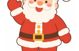 クリスマスの壁面飾りに使えるサンタクロースの切り抜きプリント