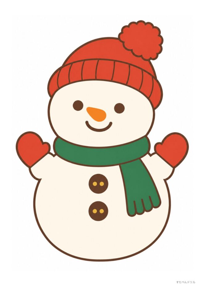 クリスマス 壁面飾り 雪だるま イラスト 無料 印刷