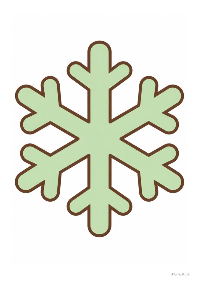 クリスマス 壁面飾り 雪の結晶 イラスト 無料 印刷