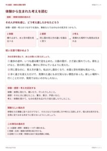 随筆文読解のプリント見本