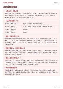 中3国語 文法総復習プリントの見本