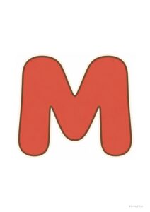 MERRY CHRISTMAS 文字 印刷 かわいい丸文字 01 M