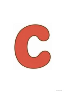 MERRY CHRISTMAS 文字 印刷 かわいい丸文字 06 C