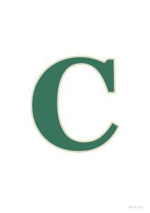 MERRY CHRISTMAS 文字 印刷 おしゃれな書体 06 C